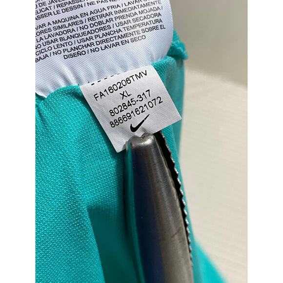 Nike Golf Polo Shirt Mens Size XL Hawaii Kapalua Golf Aqua Green Neck vent/Mesh - Picture 10 of 12